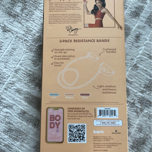 BNIB 3 pack resistance bands - Picture 2 of 2